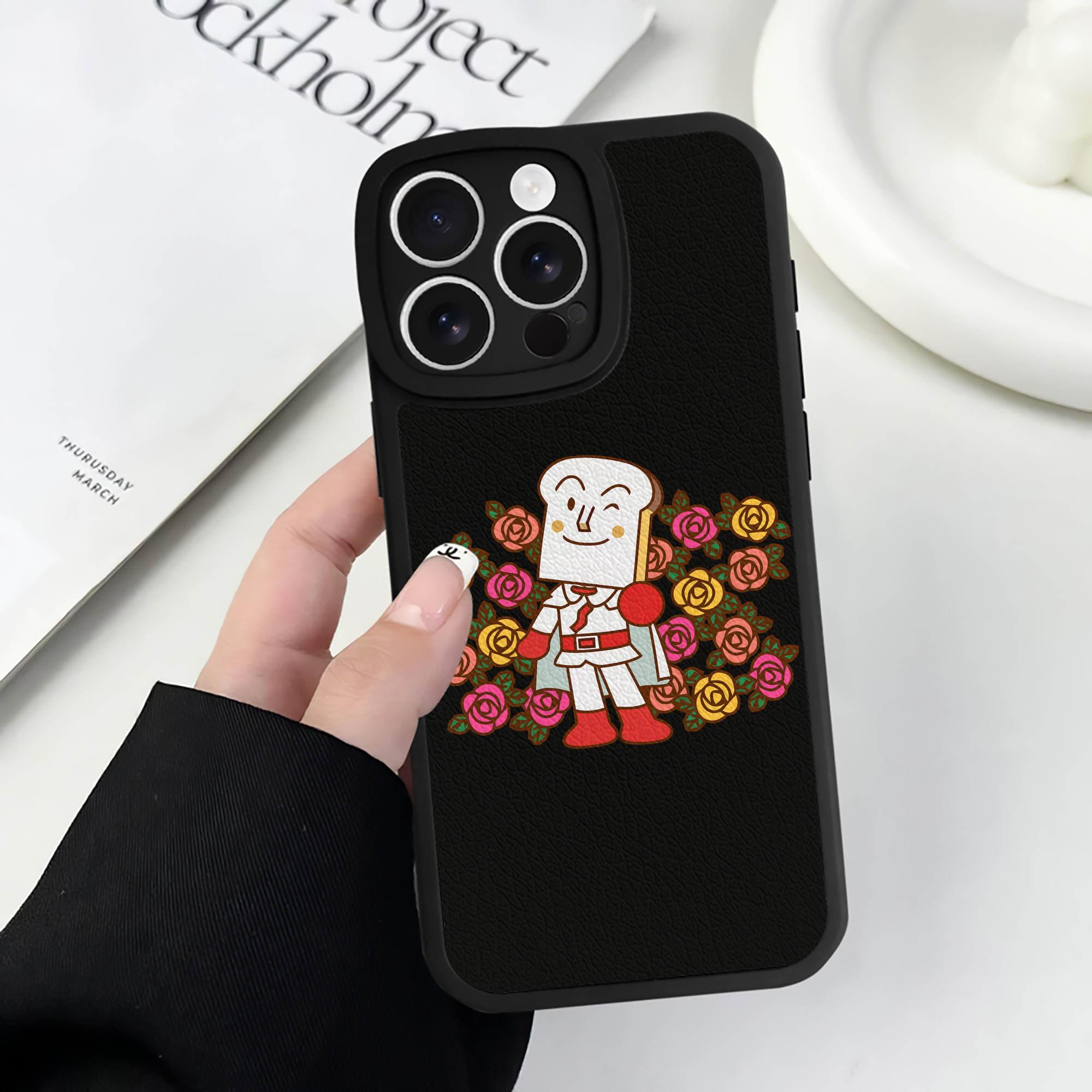 （画像用） アンパンマン Anpanman 【iPhone 16シリーズ対応】シリコンスマホケース（レザー調） 材質：シリコン